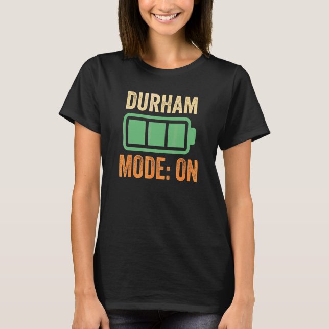 T-shirt Conception de Durham Mode sur batterie (Devant)