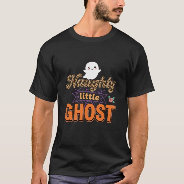 T-shirt Conception de fantôme de Halloween Petit fantôme v (Devant)