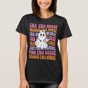 T-shirt Conception de fantôme d'infirmière CNA Halloween