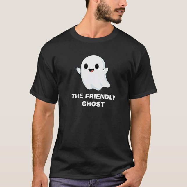 T-shirt conception de fantôme effrayant mignon  (Devant)