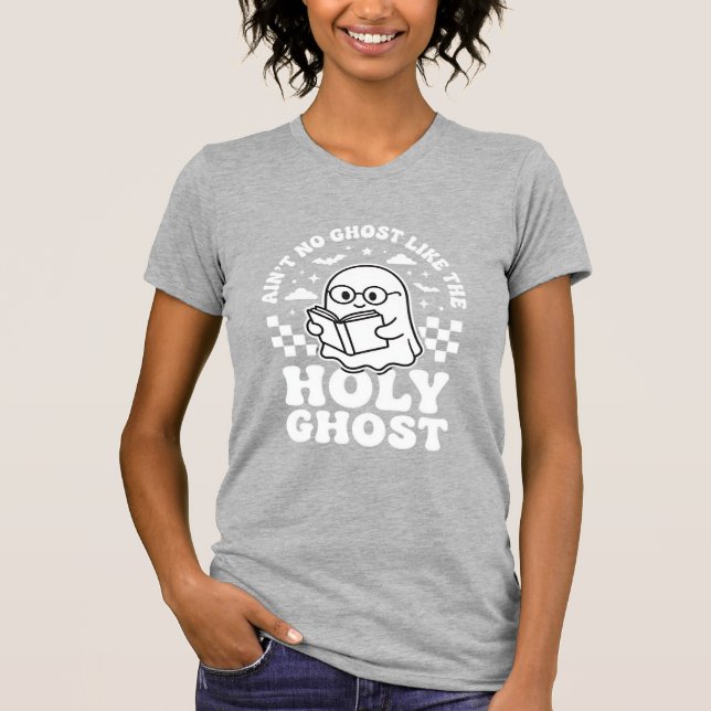 T-shirt Conception de fantôme Halloween rétro Saint-Esprit (Devant)