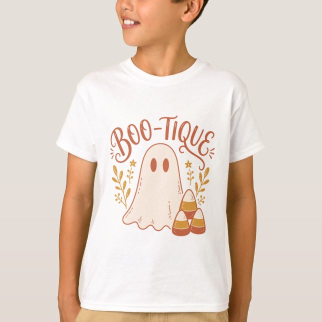 T-shirt Conception de fantôme mignon de Boo-tique (Devant)