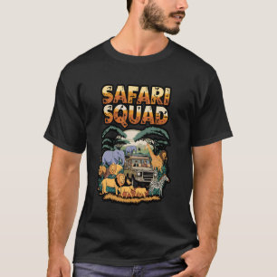 T-shirt Conception de faune de coucher de soleil de Safari