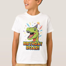Conception de fête d'anniversaire de dinosaure mig