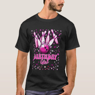 T-shirt Conception de fête d'anniversaire de fille de bowl