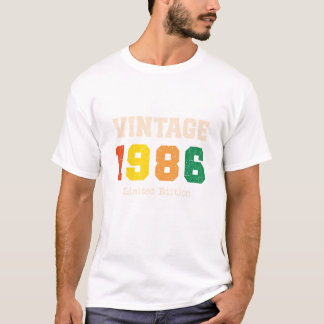 T-shirt Conception de fête d'anniversaire rétro édition li