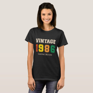 T-shirt Conception de fête d'anniversaire rétro édition li