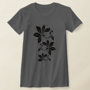T-shirt Conception de feuilles botaniques ornementales com