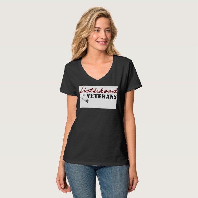 T-shirt Conception de fierté militaire des sœurs de vétéra (Devant entier)