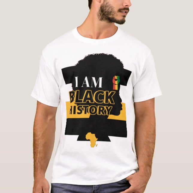 T-shirt Conception de fierté pour le Mois de l'histoire de (Devant)