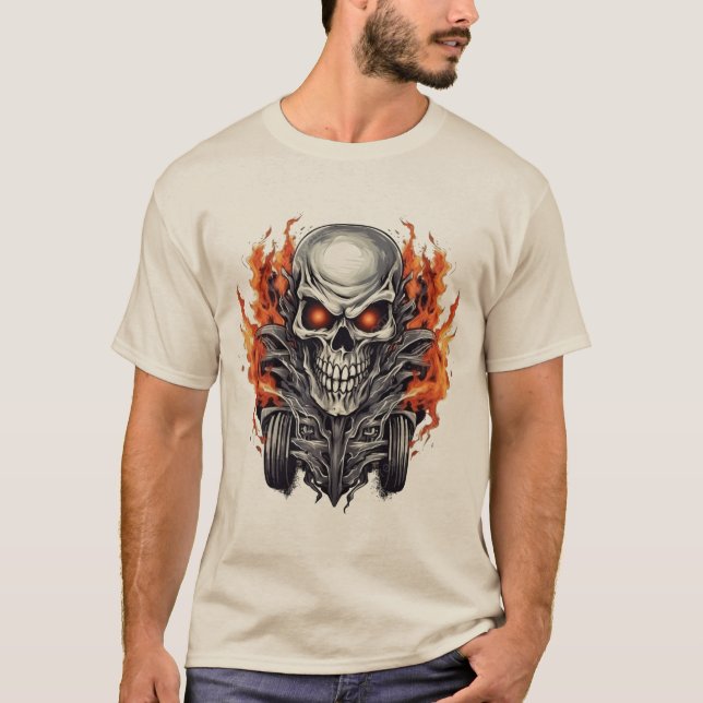 T-shirt Conception de Fiery Gras pour l'horreur et le styl (Devant)