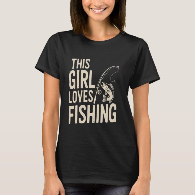 T-shirt Conception de fille amoureuse de la pêche pour fem (Devant)