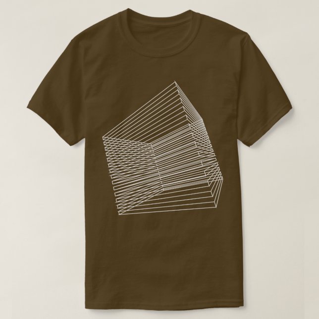 T-shirt Conception de fils carrés 3d (Design devant)