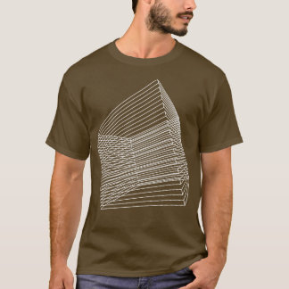 T-shirt Conception de fils carrés 3d