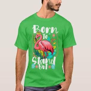 T-shirt Conception De Flamant rose Pour Amateur D'Oiseaux