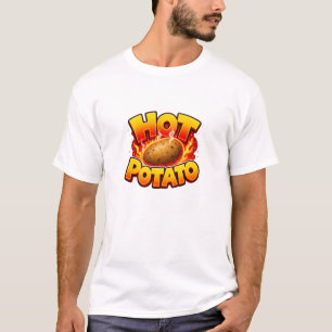 T-shirt Conception de Flamme Audacieuse de Patate Chaude