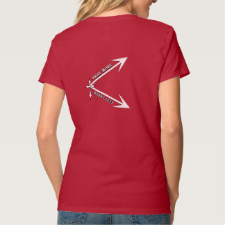 T-shirt Conception de flèche chrétienne Priez plus, inquié
