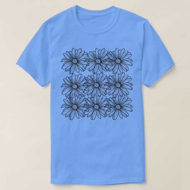 T-shirt CONCEPTION DE FLEURS MOTIF CLASSIQUE Tx27SHIRT (Design devant)