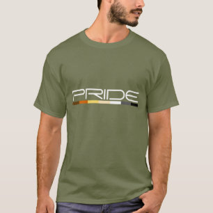 T-shirt Conception de flux de couleurs de fierté d'ours de