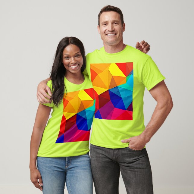 T-shirt Conception de flux géométrique abstrait vibrant (Unisexe)
