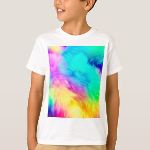 T-shirt Conception de fond de texture de fourrure moelleus