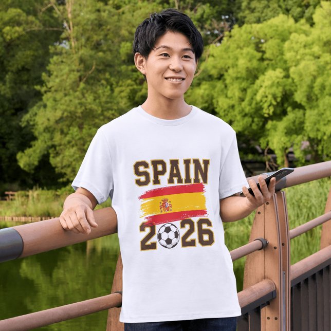 T-shirt Conception de football Espagne 2026 (Créateur téléchargé)