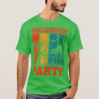 T-shirt Conception de forêt hantée effrayante drôle pour u