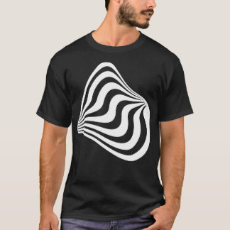 T-shirt conception de forme déformée