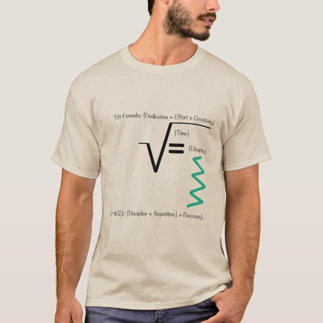 T-shirt Conception de formule de succès (Devant)