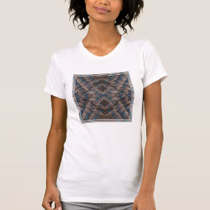 T-shirt Conception de fractale Plume de Faisan