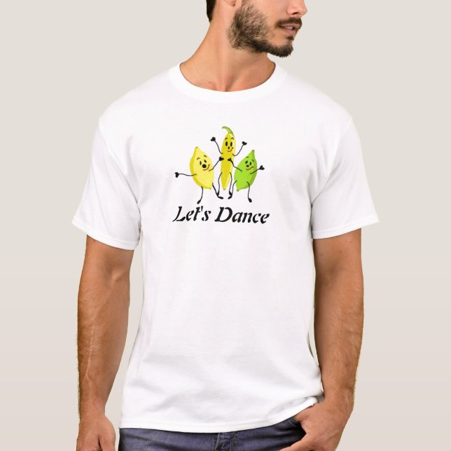 T-shirt Conception de fruits musicaux cool (Devant)
