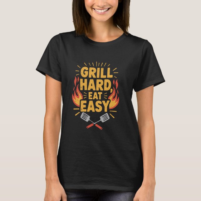 T-shirt Conception de fumeur de viande pour papa de fumage (Devant)