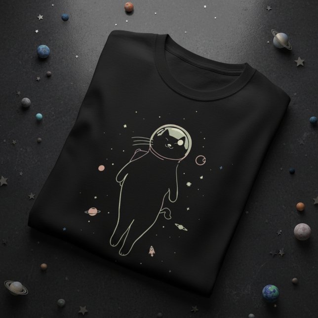 T-shirt Conception de Galactic Cat Voyager – Chat Astronau (Créateur téléchargé)