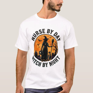 T-shirt Conception de garde décalée effrayante de sorcière
