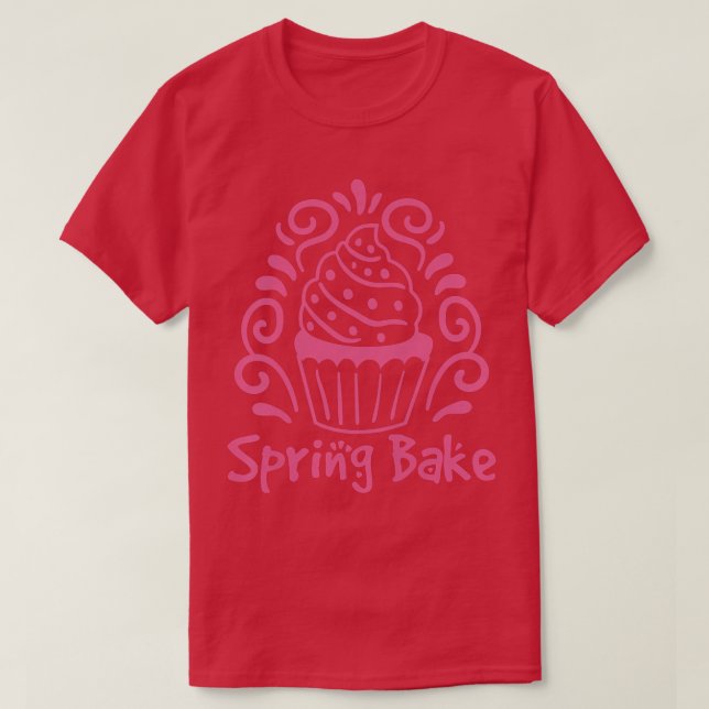 T-shirt Conception de gâteaux de printemps pour les femmes (Design devant)