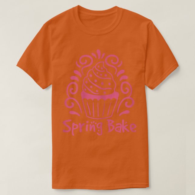 T-shirt Conception de gâteaux de printemps pour les femmes (Design devant)