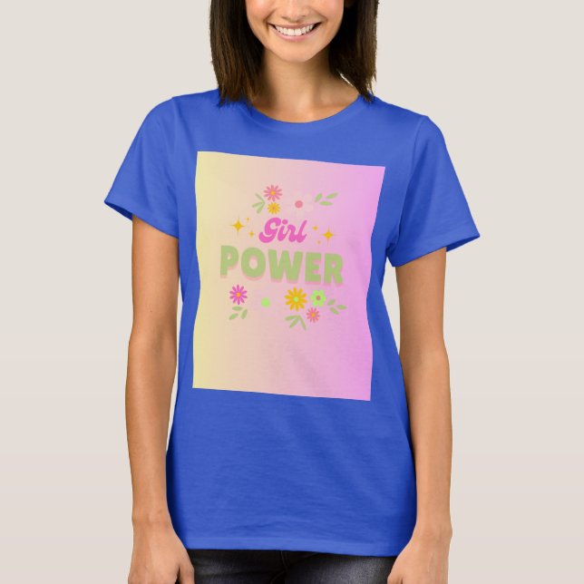 T-shirt Conception de girl power (Devant)