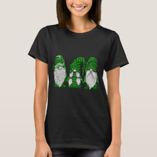 T-shirt Conception de gnome de pull vert St. Patrick's Day