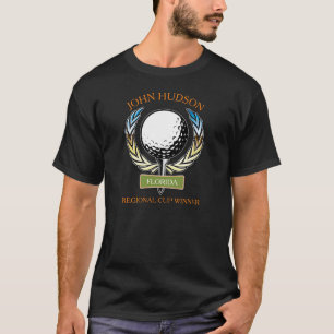 T-shirt Conception de golf avec Modèle Monogramme de couro