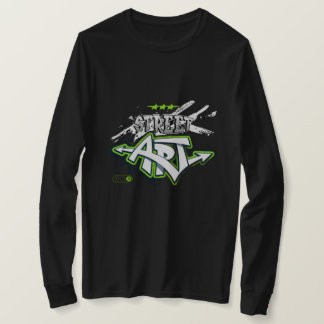 T-shirt Conception de graffiti vert