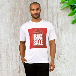 T-shirt Conception de grand sac de vente rouge au détail