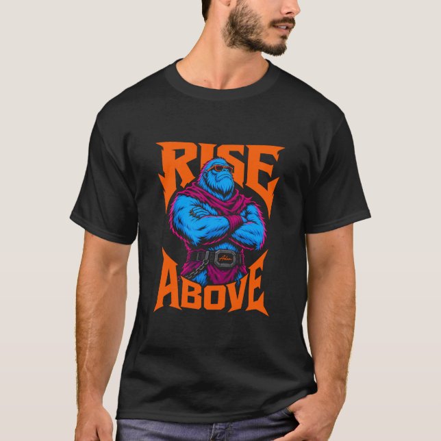 T-shirt Conception de guerrier ADOM Rise Above (Devant)