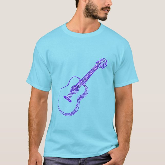 T-shirt Conception de guitare  (Devant)