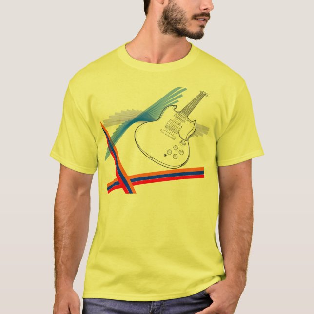 T-shirt Conception de guitare (Devant)