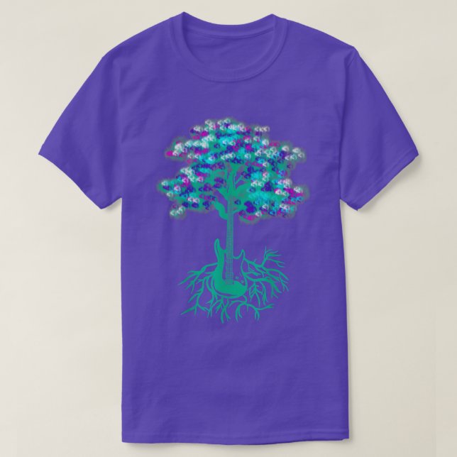 T-shirt Conception de guitare cool (Design devant)