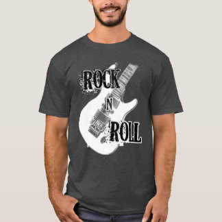 T-shirt Conception de guitare électrique Rock and Roll ami
