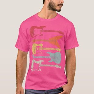T-shirt Conception De Guitare, Style Rétro, Don Pour Guita