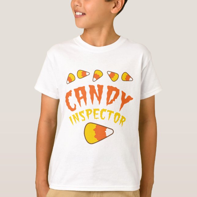 T-shirt Conception de Halloween d'INSPECTEUR de SUCRERIE (Devant)