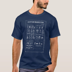 T-shirt Conception de hiéroglyphes égyptiens anciens