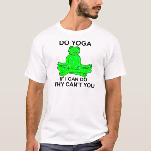 T-shirt Conception de inspiration de grenouille de yoga
